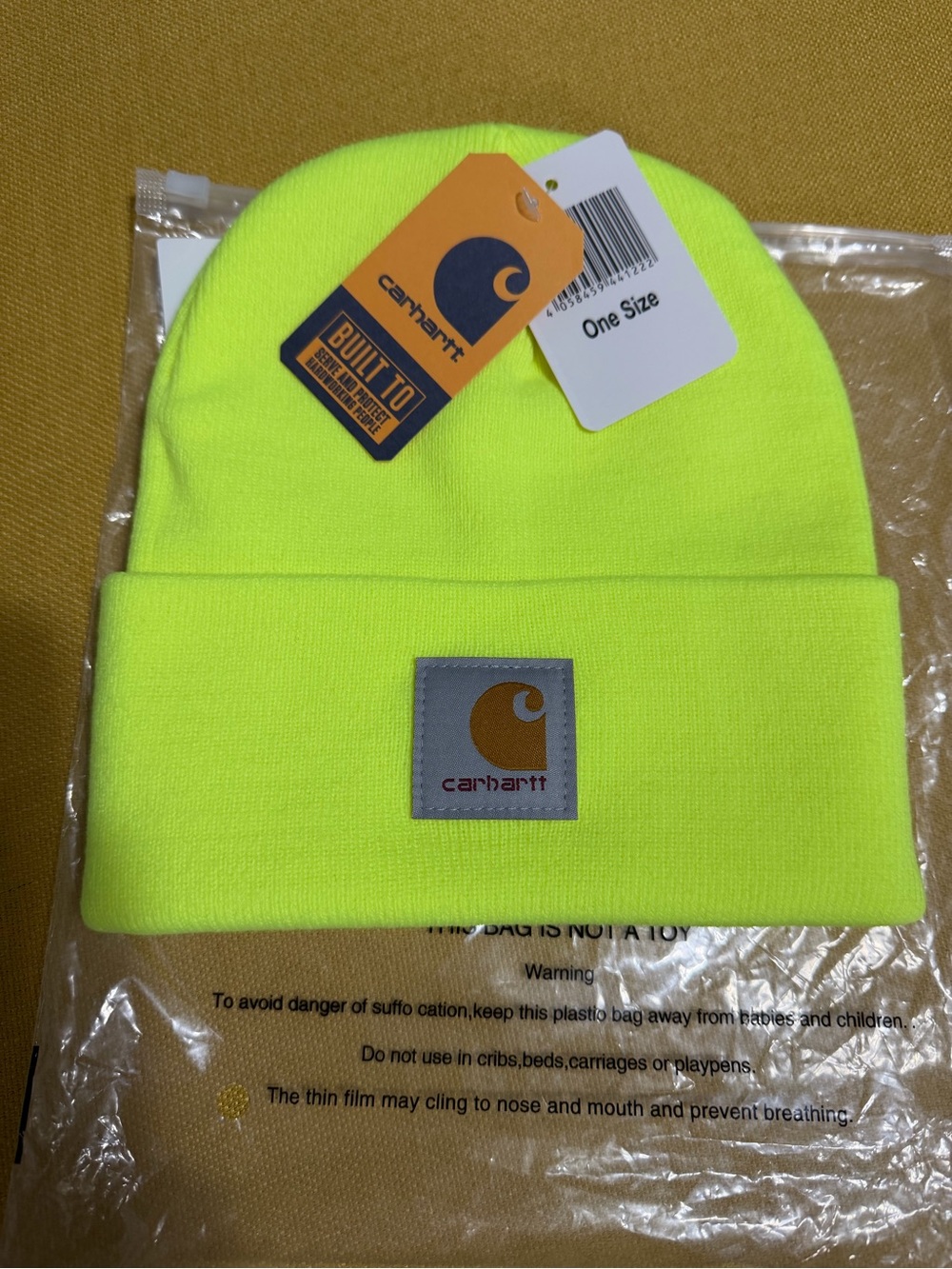 Carhartt Kids High-Visibility Neon Beanie - Safety Yellow